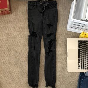 high rise super stretch American eagle jeans